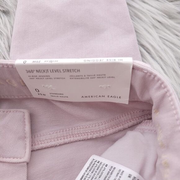 American Eagle Hi-Rise Jegging 360 Ne(x)t Level Stretch Distressed Jeans 0/25 - Picture 9 of 11